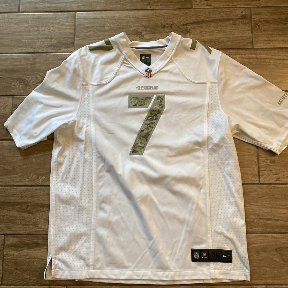 Nike Colin Kaepernick 49ers Salute To Service Jersey Size XL White Camo NFL